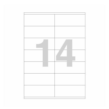 Laser Label 105x42.69 A4-14 Labels Champs