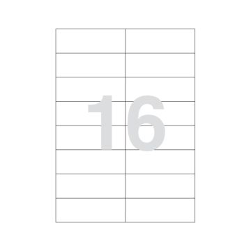 Laser Label 105x37.125 16 A4-16 Labels Champs