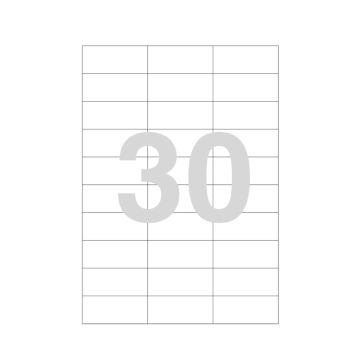 Laser Labels 67x27 A4-30 labels Champs