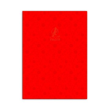 Single Line Book A4 Transparent 60 Sheet PCV Red - Falcon