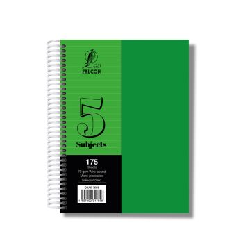 University Book 5 Subjects - A5 Light Green