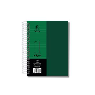 University Book 1 Subjects - A6 Dark Green