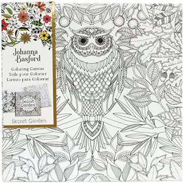 Secret Garden Owl Coloring Canvas 12x12 Johanna Basford