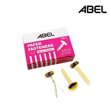 Paper Fastener #3 Brass - ABEL 00303