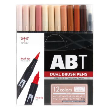 Tombow Dual Brush Pen - Set of 12 Portrait - 7877