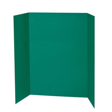 Tri Fold Display Project Board Green - 36 x 48 inches