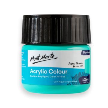 Mont Marte Acrylic Colour Paint 100ml - Aqua Green