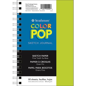 Strathmore 25-529 Color Pop Green Cover Sketch Journal 5.5" x 8.5"