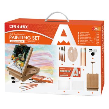 Acrylic Painting Wooden Box Set of 26