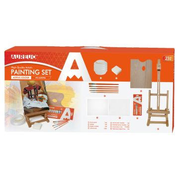 Acrylic Painting Wooden Box Set of 23