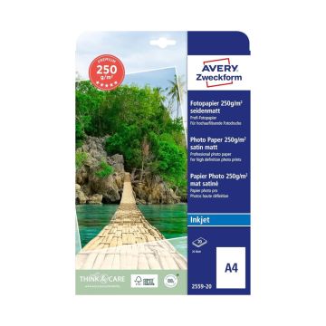 Premium Inkjet Photopaper A4 2559-20 Avery