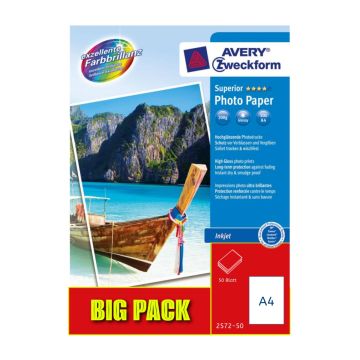 Superior Inkjet Photo Paper A4 200g 50s 2572-50 Avery