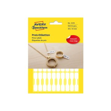 Price Label Jewelry price tag 49x10mm 930 St./pcs. Avery - 3335