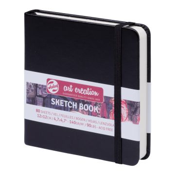 Talens Art Creation Sketch Book, Black - 4.7" x 4.7"