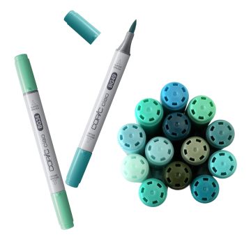 Copic Ciao Marker, Blue Greens