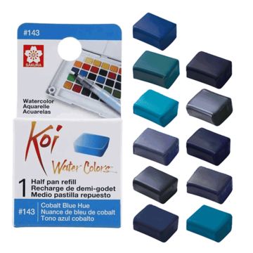 Sakura Koi Water Colours Refill - Blue Shades