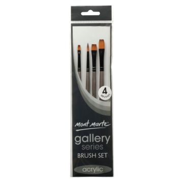 Mont Marte Gallery Series Brush Set Acrylic 4pc - 11