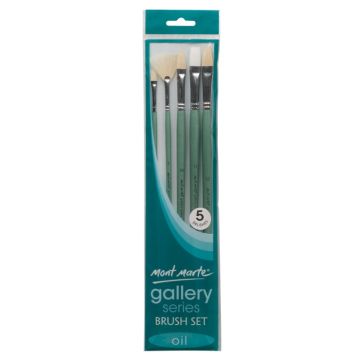 Mont Marte Gallery Series Brush Set Oils 5pc - 24