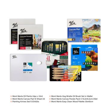 مجموعة الرسم الزيتي للمستوى المتوسط