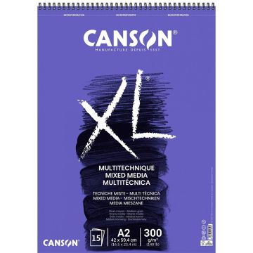 Canson XL Mix Media  -  Textured A2  -  300g - 200001859