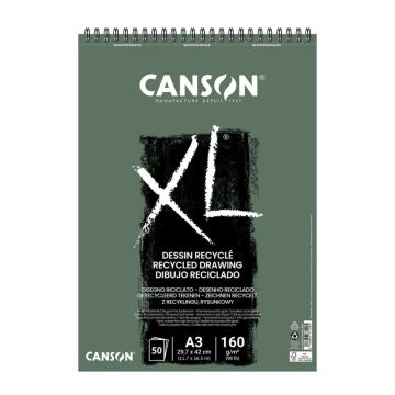 Canson XL A3 Drawing recycled paper pad 160g 