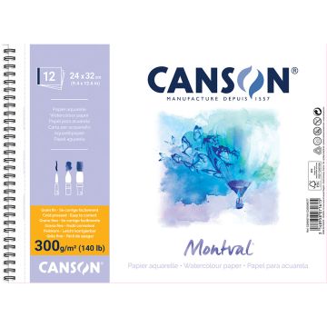 Canson Montval Water Colour Drawing Pad - 300g - 24 x 32 cm