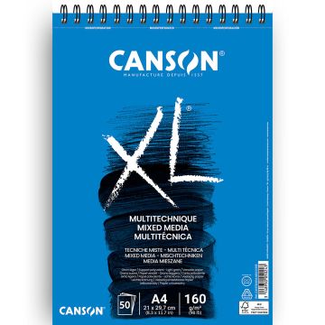 Canson XL Mix Media A4  -  160gsm - 31078A034