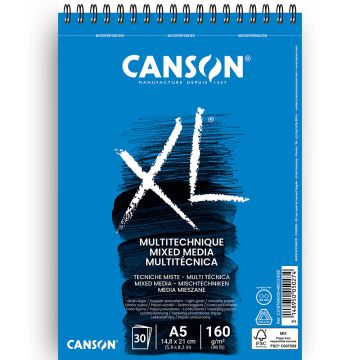 Canson XL Mix Media A5  -  160gsm - 31078A035
