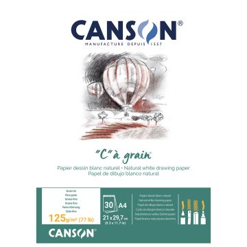 Canson C A Grain Drawing 125 GSM - A4