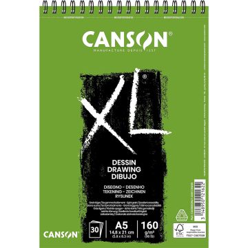 Canson XL Dessin - Drawing Paper - 160 GSM A5 -  400082841