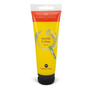 Faber Castell Acrylic Colour 120ml Tube Cadmium Yellow