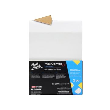 Mont Marte Mini Canvas 6x8cm 2pc