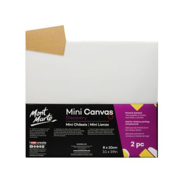Mont Marte Mini Canvas 8x10cm 2pc