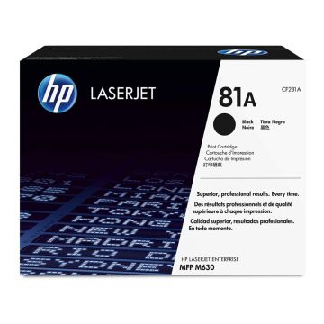 HP 81A Black Toner Cartridge, Standard CF281A