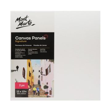 Mont Marte Canvas Panels Pack 2 30.5x30.5cm