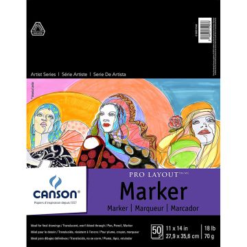 Canson Artist Series Pro Layout Marker Pad 11" x 14" - 100511048