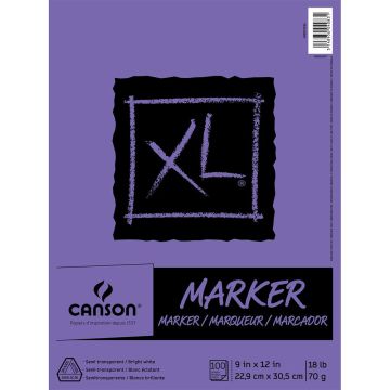 Canson XL Marker Pads, 9" x 11"