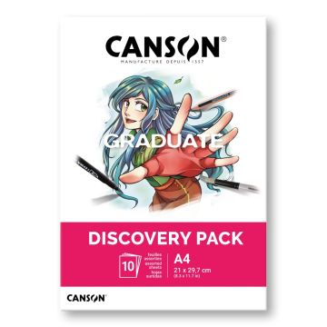Discovery Pack Assorted Canson Graduate A4 | 10 Sheet's C31250H001