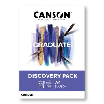 Discovery Pack Assorted Canson Graduate A4 | 10 Sheet's C31250H002