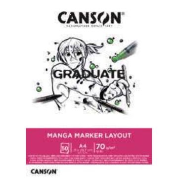 Canson Graduate Manga Marker Pad Layout A4 of 50 Sheet - 31250P024