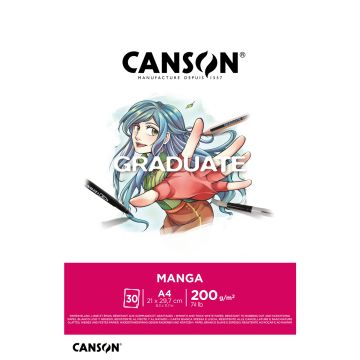 Canson Graduate Manga Pad A4 30 Sheets Smooth 200g - 31250P030