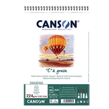 Canson C A Grain 224gsm A4 Spiral - 400060628
