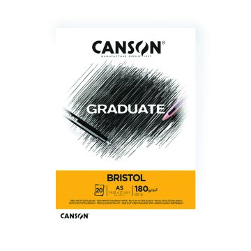 Canson Graduate Bristol 180gsm A5 Paper, Very Smooth - 400110382