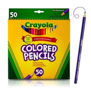 Crayola Colored Pencil Sets, 50-Pencil Set