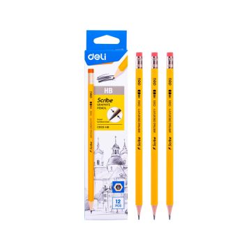 Graphite Pencil HB 12 pc Deli - C003HB