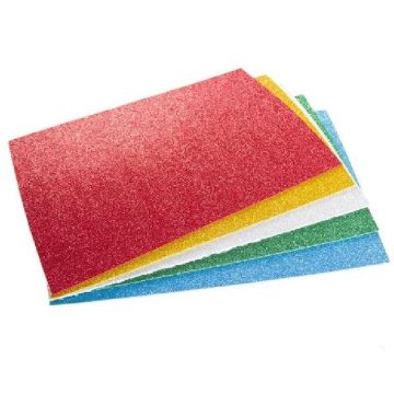 Foam sheet soft with glitter - A3 - 1853
