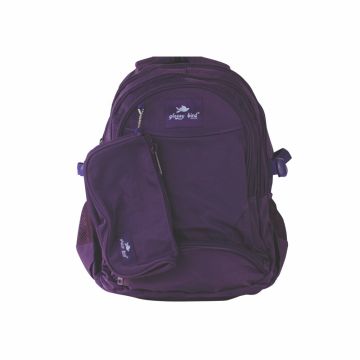 School Backpack 18" Purple - Glossy Bird