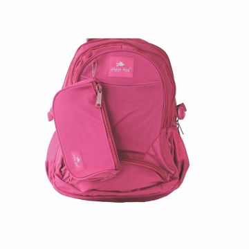 School Backpack 18" Pink - Glossy Bird