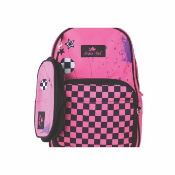School Backpack 16" Mixed Style C - Glossy Bird