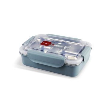 Lunch Box with 2 Conpatments Green - 8155